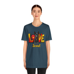 Personalized Love Your Dog T-Shirt — Designed with your dogs name and picture Graphic Tee