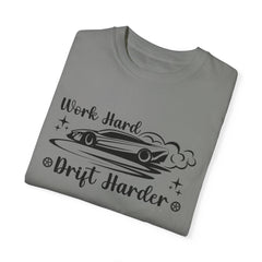 Sports Car Drift Unisex T-Shirt - Work Hard, Drift Harder