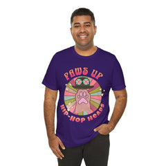 Funny Cat Paws Up Hip Hop Heads - Graphic Tee