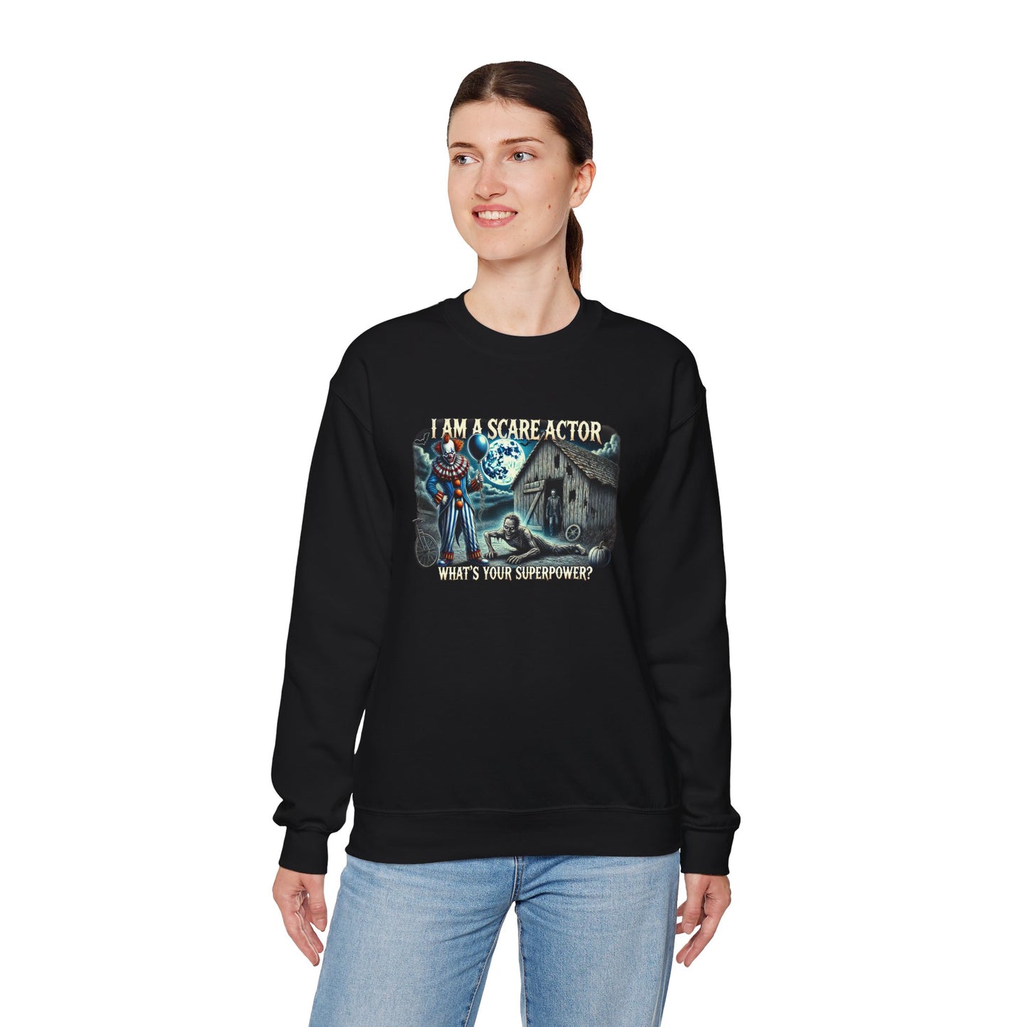 Scare Actor Unisex Heavy Blend™ Crewneck Sweatshirt