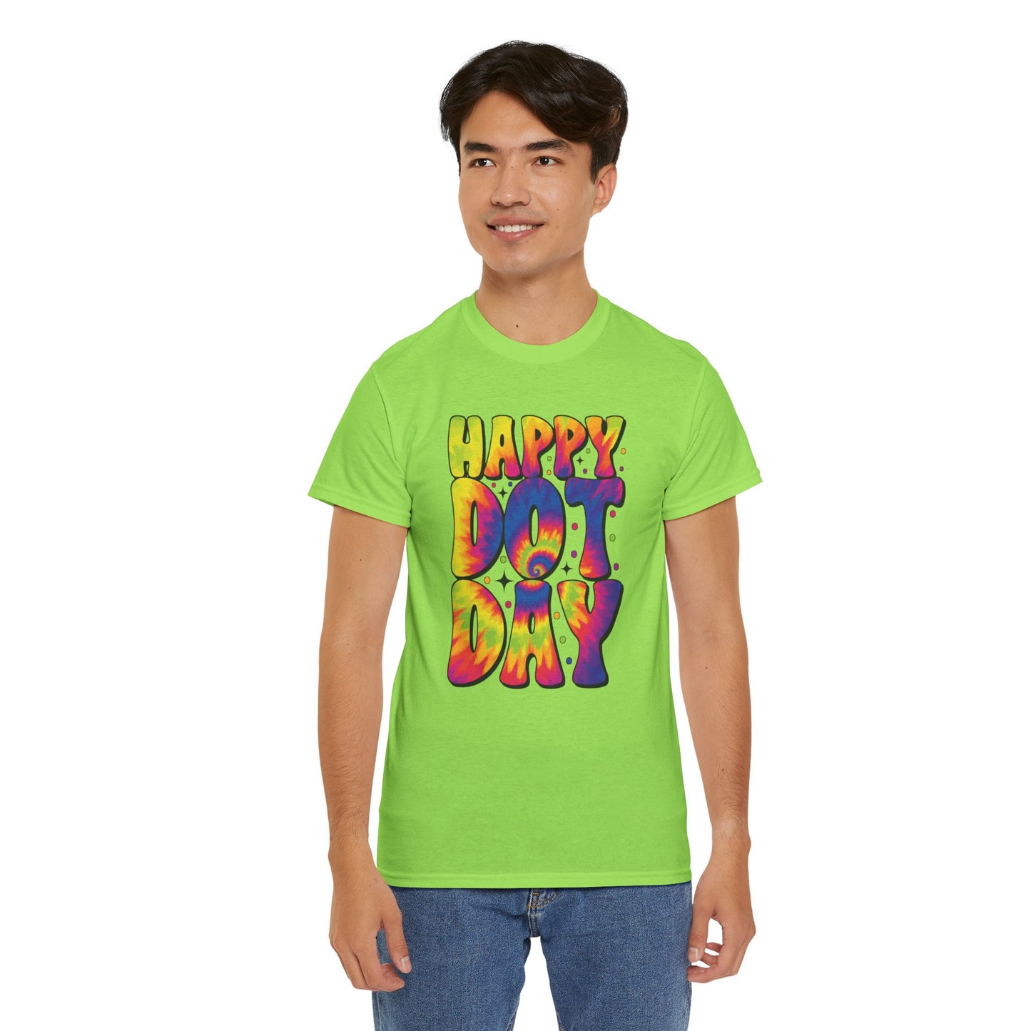 HAPPY DOT DAY - Graphic Unisex Heavy Cotton Tee