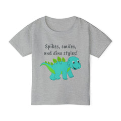 Spikes, Smiles and Dino Styles Graphic Toddler T Shirt