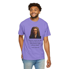 Isaac Newton Quote T-Shirt — "Gravity wasn't my idea" Scientific Humor Tee