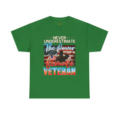Female Veteran Pride T-Shirt — Gift for Her (Army, Navy, Air Force, Marines)
