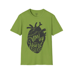 THE BREAKFAST CLUB "When You Grow Up, Your Heart Dies." - Allison Reynolds The Basketcase Unisex Softstyle T Shirt
