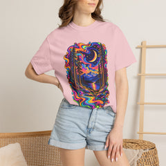 Mystical Psychedelic Moonlit Forest T-Shirt