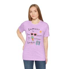 Summer Is — Graphic Tee (Sunglasses, Ice Cream & Sandals)