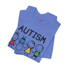 Autism Awareness Unisex T-Shirt - Colorful Kids Design