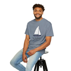 Hempstead Bay Sailing Club Graphic T-Shirt — "Real Sailors Fly Scots" Nautical Tee