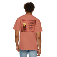 Long Island NY Comfort Colors Garment-Dyed T-shirt with Long Island Ice Tea Cocktail Recipe on Back