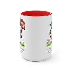 COW TIPPING Awareness - Accent Mugs | Cow Tipping Is Real, Bovine Humor. Gift For Him, Gift For Her, Farm Humor, Cow Fan Gift, Farm Animal