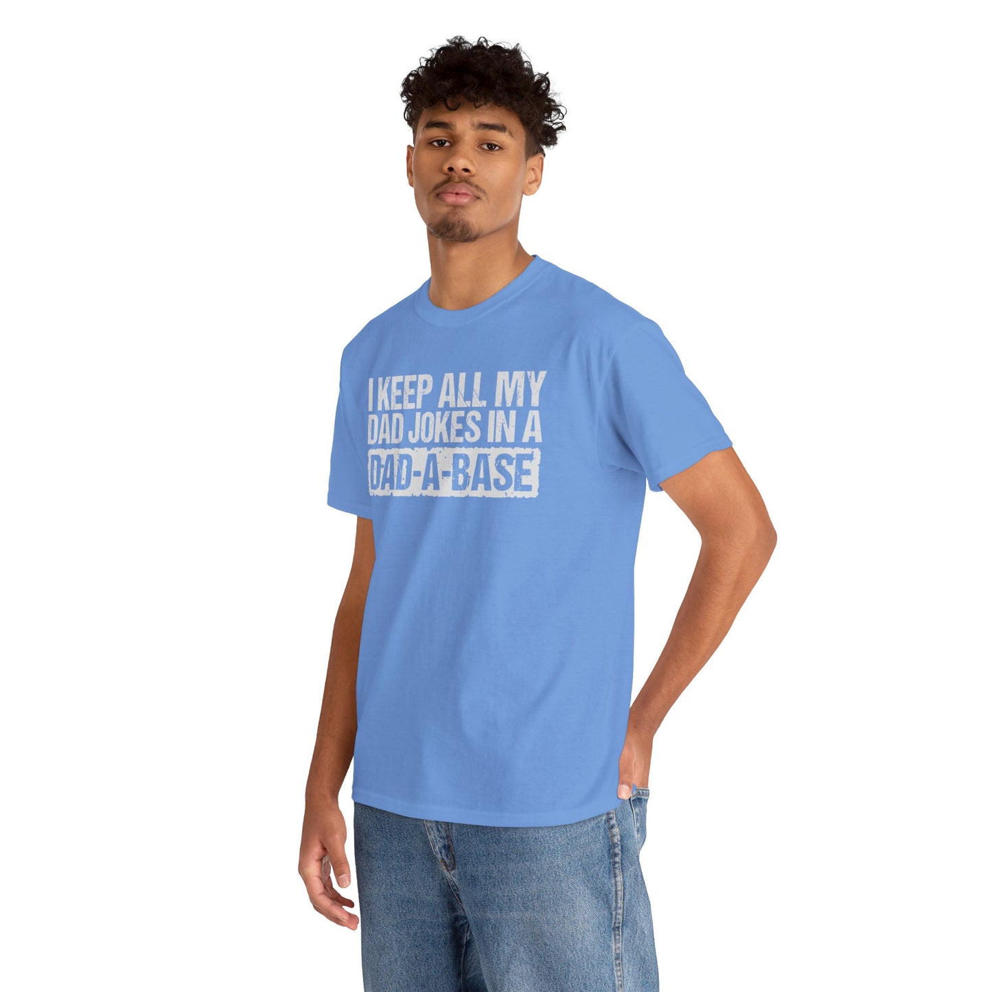 Dads Jokes Only  Dad A Base, Unisex Heavy Cotton Tee