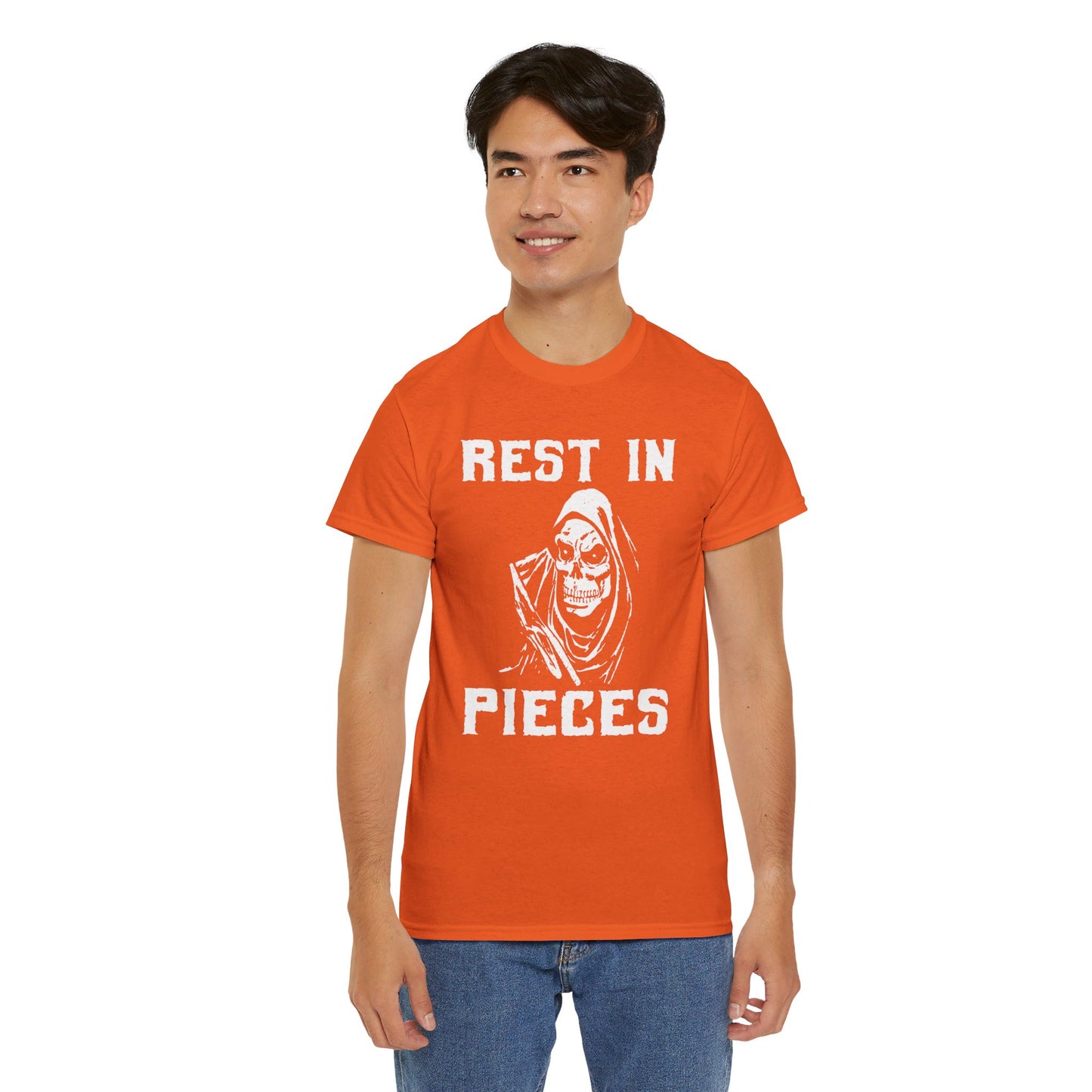 REST IN PIECES Ghoul Graphic, Unisex Heavy Cotton Tee