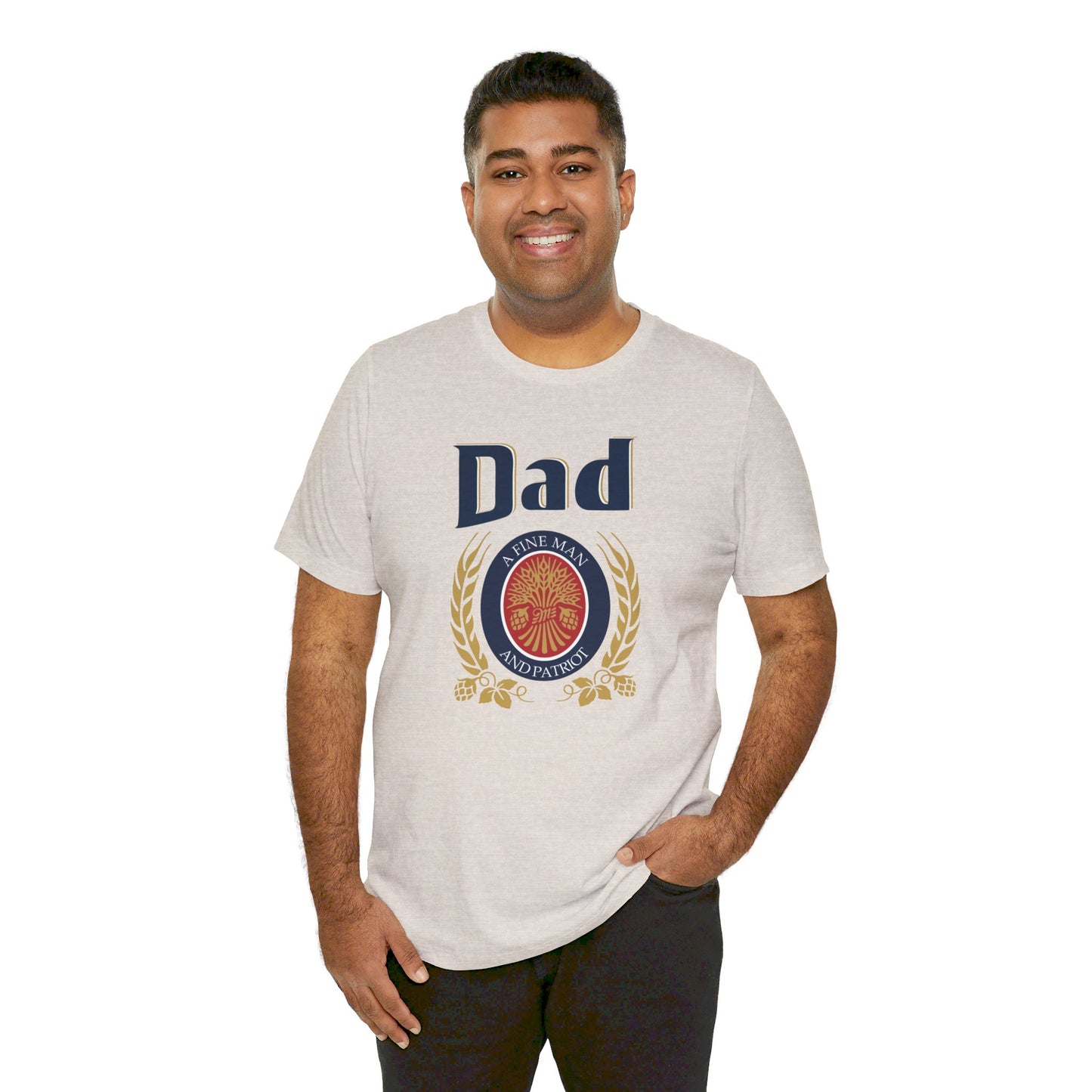 DAD A Fine man and Patriot, Unisex Softstyle T-Shirt