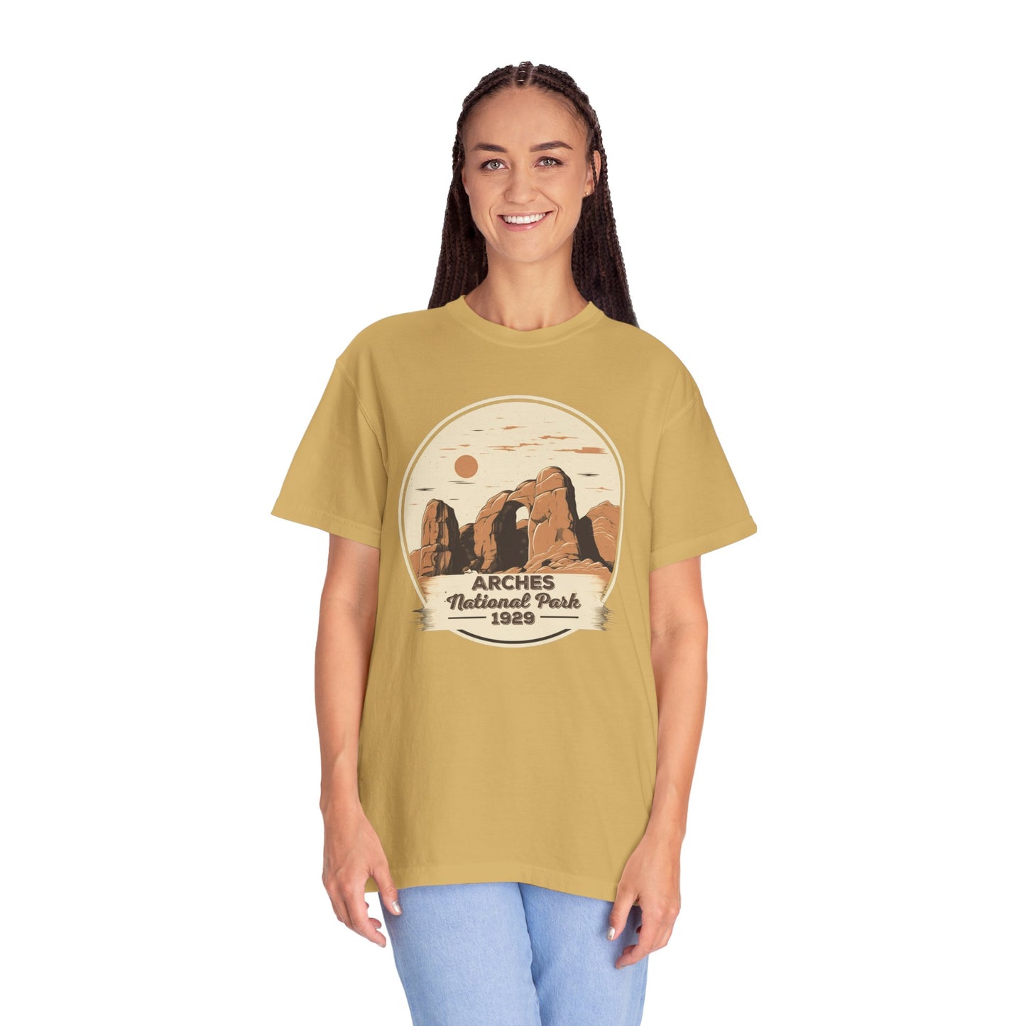 Arches National Park Graphic, Comfort Colors Soft Relaxed Fit Unisex Garment-Dyed T-shirt