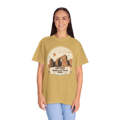 Arches National Park Graphic, Comfort Colors Soft Relaxed Fit Unisex Garment-Dyed T-shirt