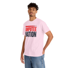 Amputee Nation Unisex Heavy Cotton Tee, Support Shirt, Gift for Amputees, Awareness Apparel, Casual Comfort Wear
