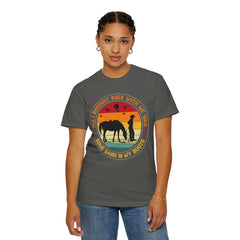 Retro Sand In My Boots Cowboy Rodeo - Graphic Comfort Colors Tee Shirt