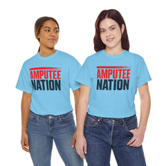 Amputee Nation Unisex Heavy Cotton Tee, Support Shirt, Gift for Amputees, Awareness Apparel, Casual Comfort Wear