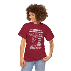 Clumsy Funny Goat Graphic Tee | Unisex Heavy Cotton Tee | Great Gift for Animal Lovers, Birthdays, Casual Wear, Humorous Gifts, Everyday Style