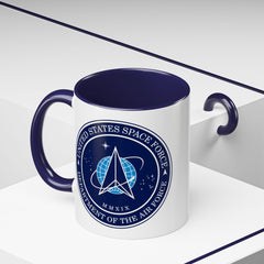 SPACE FORCE Emblem Accent Mug