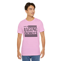 Raising Patriots Tee – Americana Stars & Stripes Family Pride T-Shirt