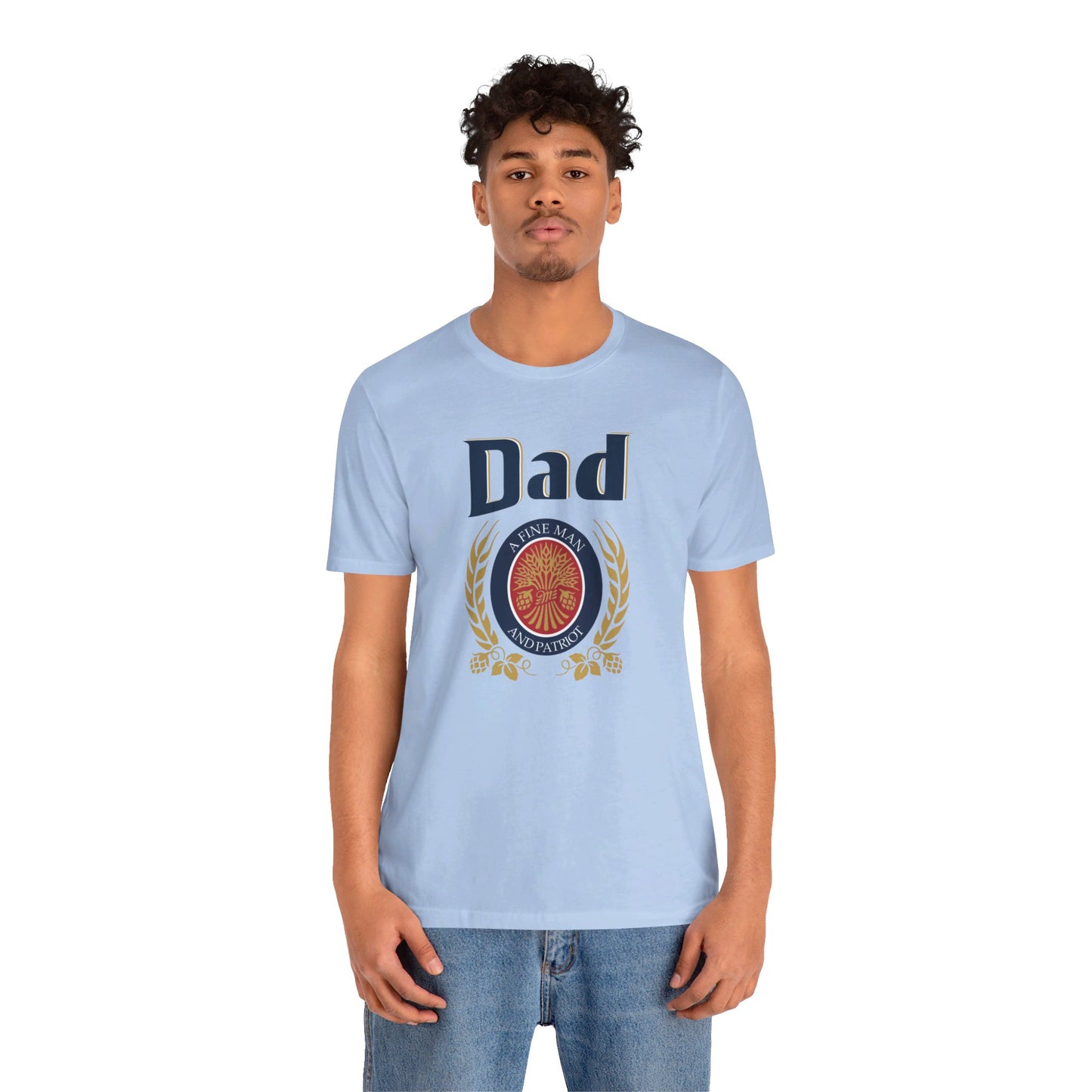 DAD A Fine man and Patriot, Unisex Softstyle T-Shirt