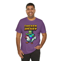 Video Game Chicken Jockey Tee - Unisex Short Sleeve T-Shirt