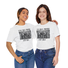 The Outsiders Shirt, Front and Back Images, Greasers Characters Shirt, Unisex Jersey Short Sleeve Tee