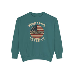 Vintage Submarine Veteran Sweatshirt, Unisex Crewneck, Comfortable Casual Wear, Perfect Gift for Veterans, Military Appreciation