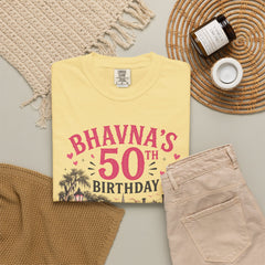 Bhavna Personalized 50th Birthday Girls Trip Savannah, Georgia T-Shirt