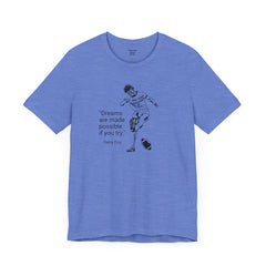 Terry Fox Inspirational Amputee Quote - Unisex Short Sleeve Tee,Amputee Awareness,Gift For Him,Gift For Her,Leg Amputee,Limb Loss Awareness