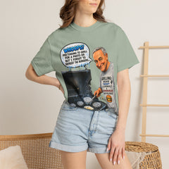 Grill Master Grandpa Funny BBQ T-Shirt — "Whoops! Pretending to Grill for a Photo" Graphic Tee