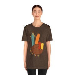 Thankful Teacher T‑Shirt – Hand Turkey Teacher Appreciation Tee