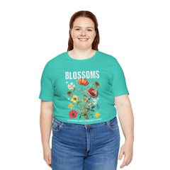 Floral Tee - Blossoms Blooming With Timeless Charm - Positive Vibes