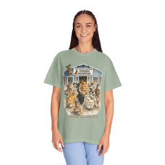 Front Graphic "Who Let the Cats Out?" Baldwin Harbor Animal Hospital Cute Vet Clinic T Shirt