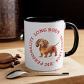 Dachsund Two Tone Accent Mug, 11oz 15oz