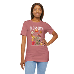 Floral Tee - Blossoms Blooming With Timeless Charm - Positive Vibes