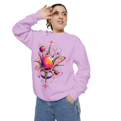 Cosmic Orbit Sweatshirt — Neon Planet Graphic Pullover