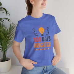 100 Days of School Brighter Teacher Appreciation T-Shirt