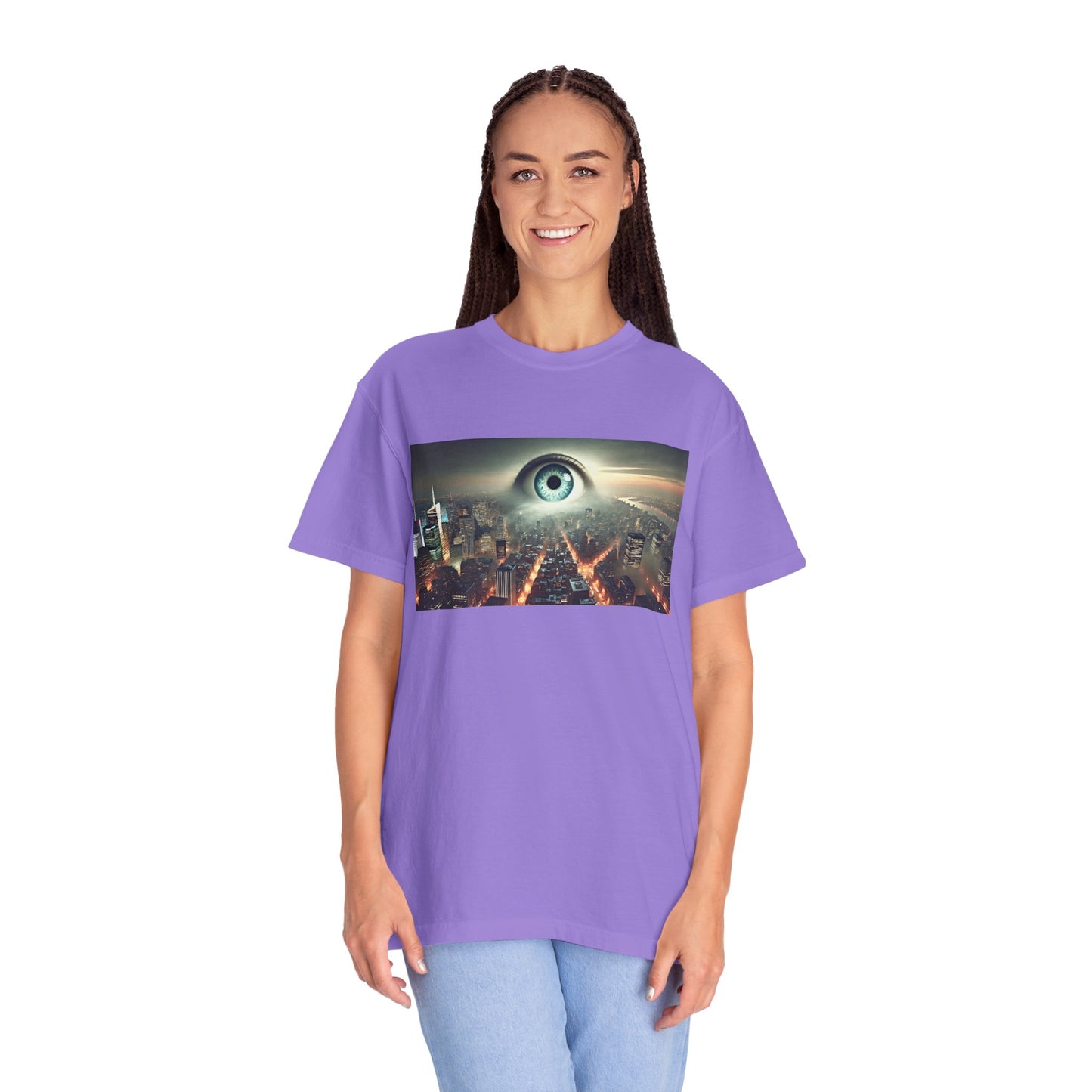 Alan Parsons Project Influenced Eye In The Sky Mural Graphic - Unisex Comfort Colors Shirt