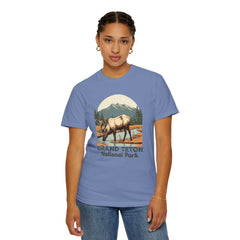 Grand Teton National Park Graphic, Comfort Colors Soft Relaxed Fit Unisex Garment-Dyed T-shirt