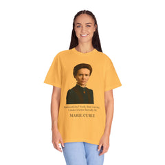 Marie Curie Portrait T‑Shirt — "I Make Science Literally Lit" Science Tee