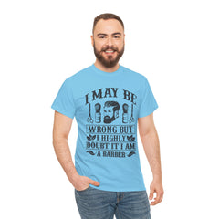 Humorous Barber Tee, Funny Barber Gifts, Unisex Cotton Shirt, Barber Appreciation, Father's Day Gift Tee, Hair Stylist T-Shirt