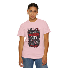 Raccoon City Graphic T-Shirt — "Welcome to Raccoon City" Horror Gamer Tee