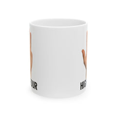 Funny Amputee High Four Ceramic Mug