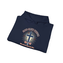 Faith & Freedom Cross Hoodie | Patriotic, Faith-Based July 4th Vintage Americana