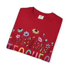 Floral Teacher Appreciation T-Shirt - Comfort Colors Soft