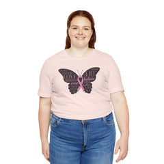 Butterfly Cancer Awareness and Survivor - Unisex Jersey Short Sleeve Tee