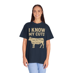 Funny Cow Cuts Unisex T-Shirt - Gift for Meat Lovers, BBQ Parties